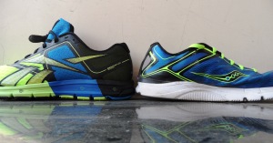 Although the sole near the heel is about the same verus the Kinvara 3 the ONE is way taller.